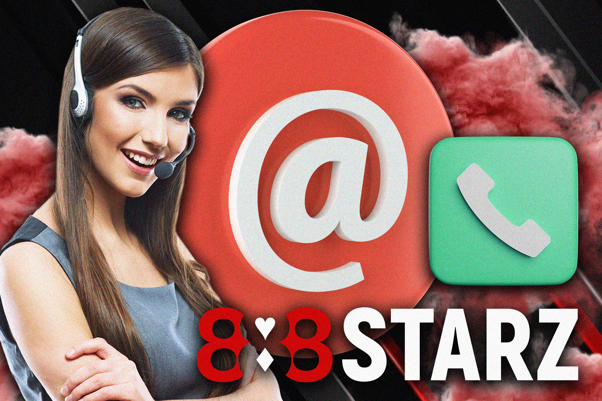 Use any of these conatcts to reach the 888starz team.