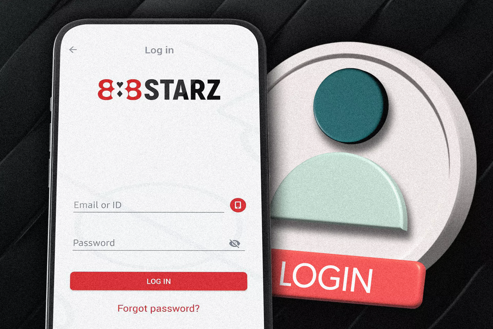 After you run the app, you should log in with your ID and password to the 888starz account.