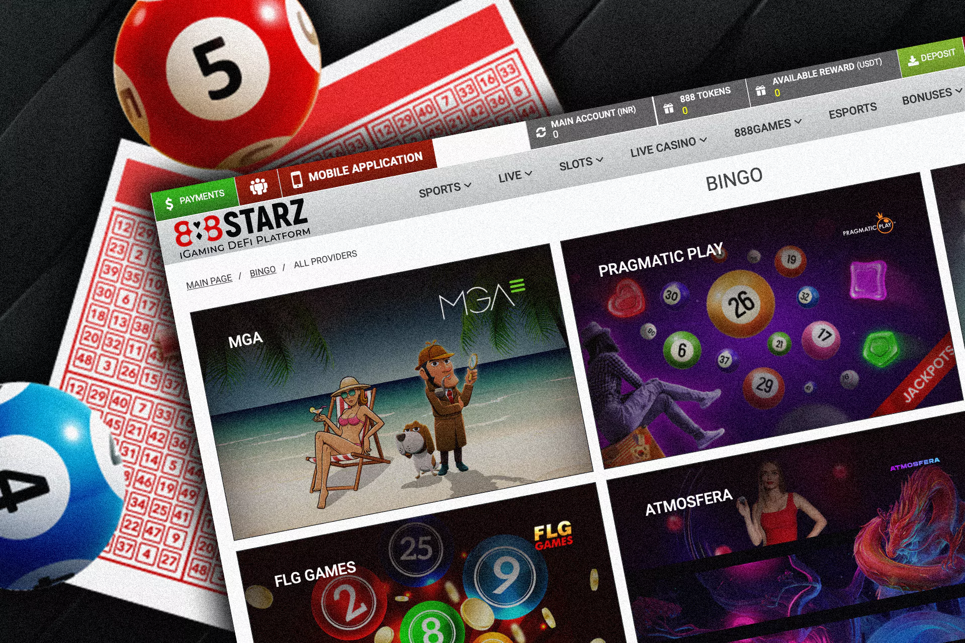 Bingo is a lottery game that is available for players of 888starz.